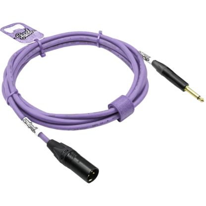 Kabel Jack - XLR-M | fioletowy